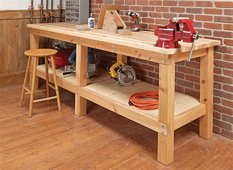 Wooden workbench .